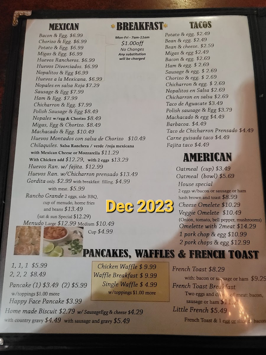 Menu Zamoras' Restaurant-10