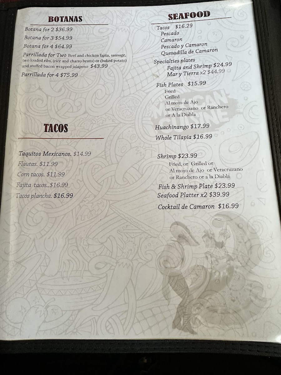 Menu Zamoras' Restaurant-5