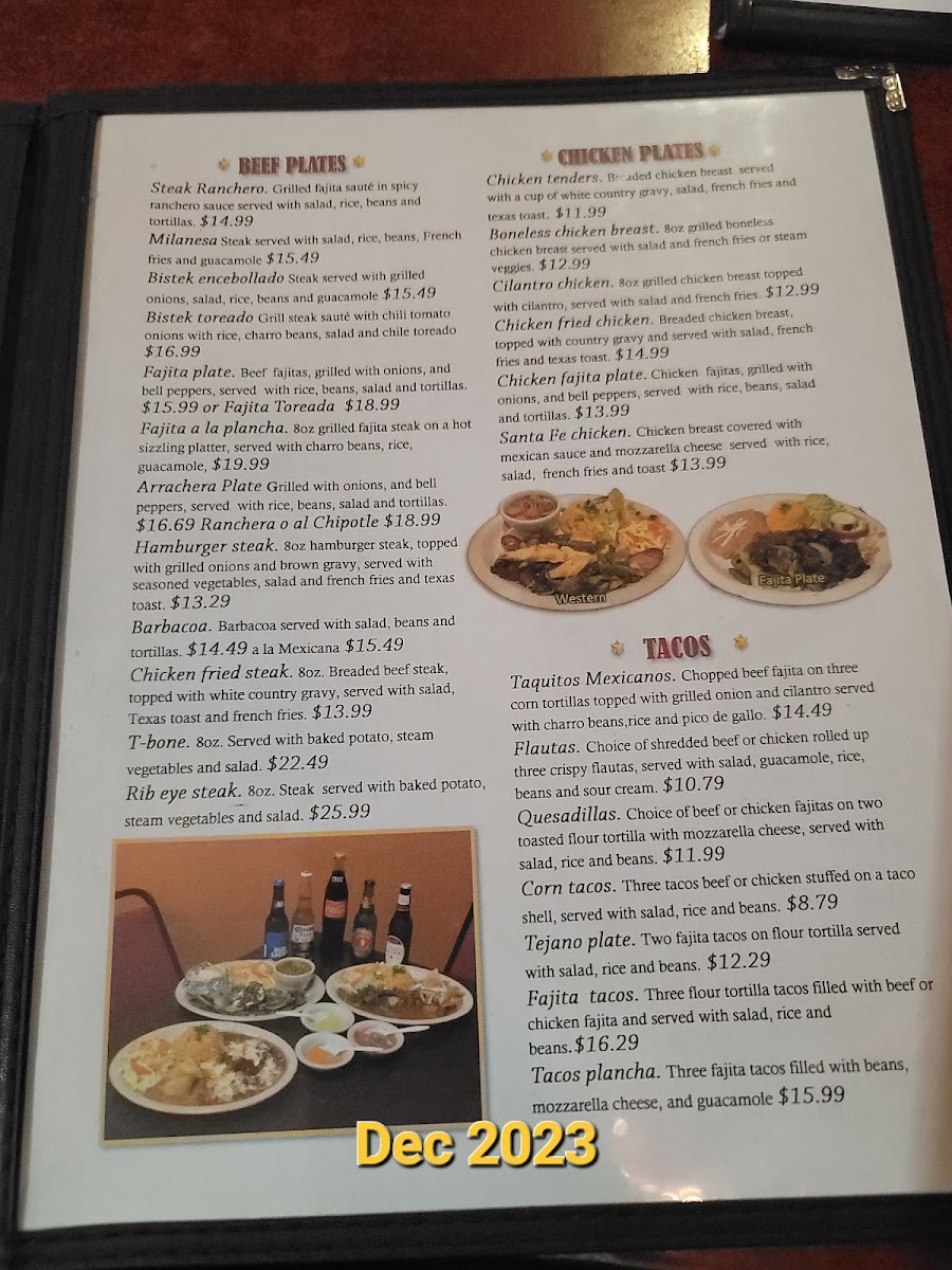 Menu Zamoras' Restaurant-7